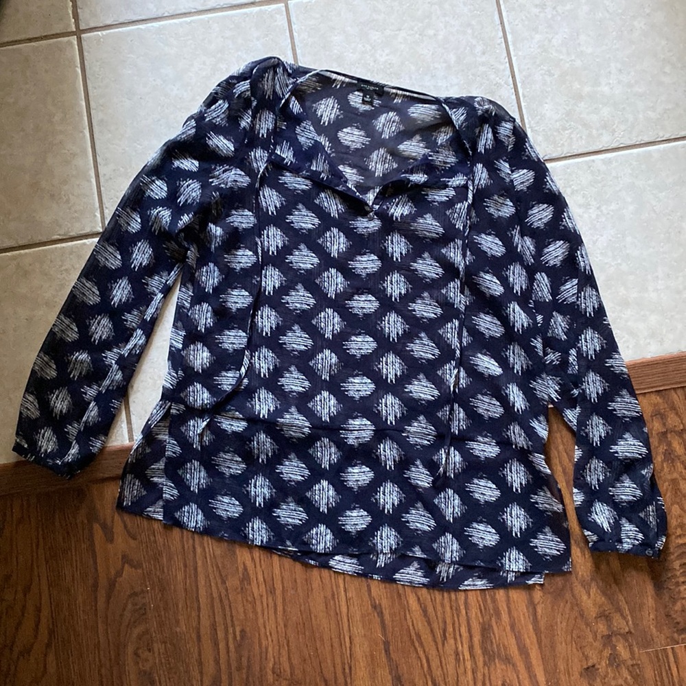 Like New: Sheer Blue Ann Taylor Top